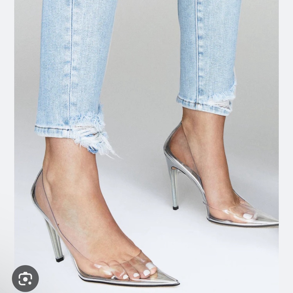 NWB Good American Clear Pumps